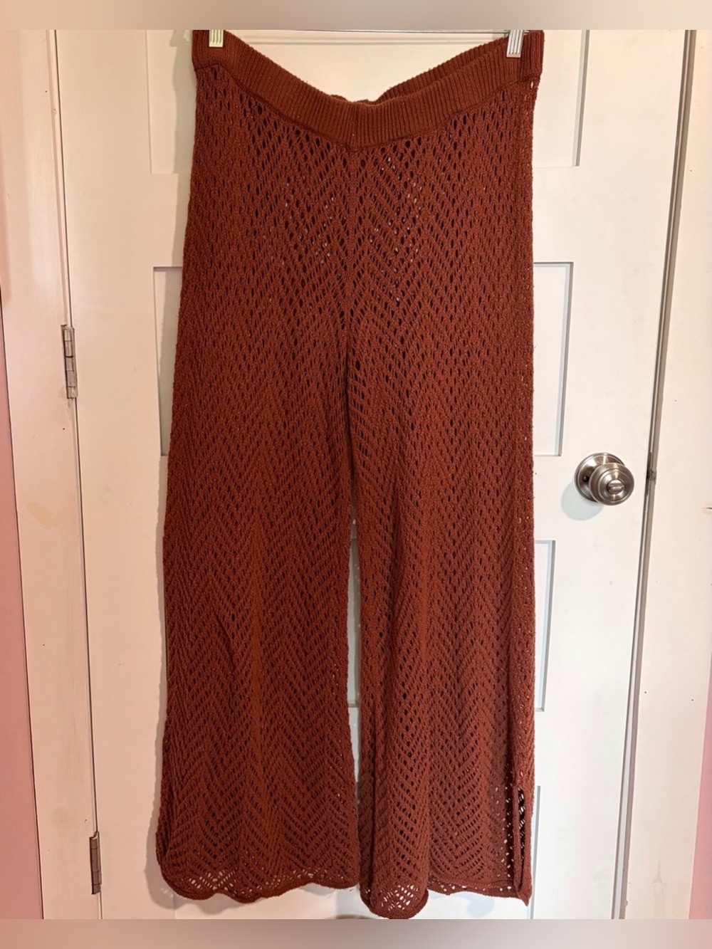Brown knit pants
